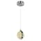 Cwi Lighting Salvador 4 in LED Integrated Polished Nickel Pendant 1673P4-1-613 - alternate 1